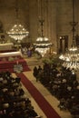 Marin, Spain. Feb 17 th 2023. Commemorative funeral for the victims of the shipwreck of the Galician fishing boat.