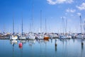 Marina at Baltic Sea with yachts in Gdynia, Poland