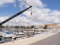 Marina on the Banks of the River Tagus in Lisbon Portugal