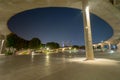 Marina Barrage. Singapore Downtown skyline at night. Financial district and business centers in technology smart urban city in Royalty Free Stock Photo