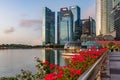 Marina Bay and Gardens at night sunriseViews around Singapore , Asia