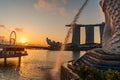 Marina Bay and Gardens at night sunriseViews around Singapore , Asia