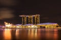 The Marina Bay Sands Hotel and Integrated Resort, Royalty Free Stock Photo