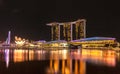 The Marina Bay Sands Hotel and Integrated Resort, Royalty Free Stock Photo