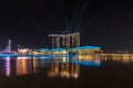 The Marina Bay Sands Hotel and Integrated Resort, Royalty Free Stock Photo