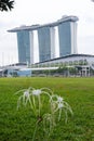 Marina Bay Sands hotel view Singapore. 15 December 2017