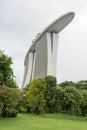 Marina Bay Sands hotel view Singapore. 15 December 2017