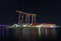 Marina Bay Sands by night, Singapore