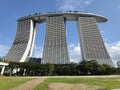 Marina Bay Sands photographed from the Gardens by the Bay