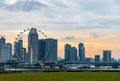 MARINA BAY SANDS, SINGAPORE - May 23, 2017: Singapore Flyer view Royalty Free Stock Photo