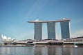 Marina Bay Sands SkyPark in Singapore Royalty Free Stock Photo