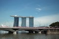 Marina Bay Sands SkyPark in Singapore Royalty Free Stock Photo