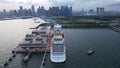 The Marina Bay Cruise Centre Terminal where Luxury Cruise Ships are Docking