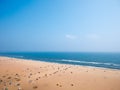 Marina beach in Chennai City,