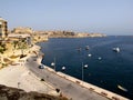 The marina of Birgu, Vittoriosa, Malta Royalty Free Stock Photo