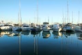 Marina Boats At Daybreak Royalty Free Stock Photo