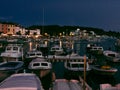 Marina Boats During the Night Time