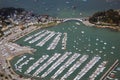 Aerial view of La TrinitÃÂ©-sur-Mer marina