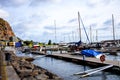 The marina of Calheta on the island of Madeira Royalty Free Stock Photo