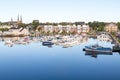 Marina and Church in Charlottetown Royalty Free Stock Photo