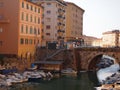 Marina in the city of Livorno, Tuscany, Italy Royalty Free Stock Photo