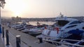 the marina of the city of Mdiq in Morocco