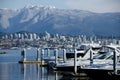 Marina at Coal harbour on a sunny morning - 3 Royalty Free Stock Photo