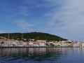 The marina of the Croatian city Korcula