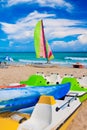 Marina at the cuban beach of Varadero Royalty Free Stock Photo