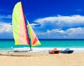 Marina at the cuban beach of Varadero Royalty Free Stock Photo