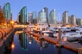 Marina Dawn, Coal Harbor, Vancouver Royalty Free Stock Photo