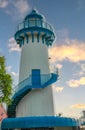 Marina del Rey Lighthouse in los Angeles Royalty Free Stock Photo