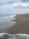 Marina di Bibbona. Livorno. Italy. September 23th, 2018. Autumn beach