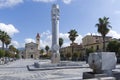 The Sacra Familia church in the Menconi square of the town of Marina di Carrara in Tuscany, Italy