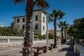 MARINA di CECINA, ITALY - May 07, 2017: Largo Cairoli square and