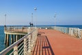 Marina di massa pier view in versilia