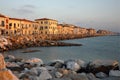 Marina di Pisa sunset view of the town