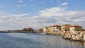 Marina di Pisa sunset view of the town