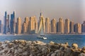 Marina district skyline, Dubai, UAE