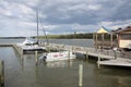 Marina on Fairhope Pier in Alabama USA Royalty Free Stock Photo