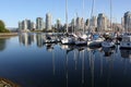 Marina in False Creek, Vancouver Royalty Free Stock Photo