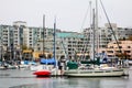 Marina at False Creek, Vancouver, BC. Royalty Free Stock Photo