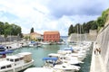Marina of Fosa ( Lucica Fosa ) near the old town walls of Zadar, Croatia. Royalty Free Stock Photo