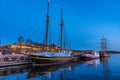 Marina in front of the Akershus fort in Oslo, Norway Royalty Free Stock Photo