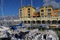 Village Alla Marina .Marina Genova Aeroporto is also known as Porto Marina Genova Aeroporto Royalty Free Stock Photo