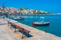 Marina in Greek port Sitia at Crete island Royalty Free Stock Photo