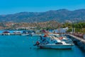 Marina in Greek port Sitia at Crete island Royalty Free Stock Photo