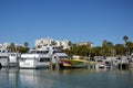 Marina at the Gulf of Mexico, Clearwater Beach, Florida Royalty Free Stock Photo