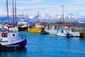 Marina at Husavik in Northern Iceland