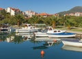 Marina Kalimanj.Tivat city, Montenegro Royalty Free Stock Photo